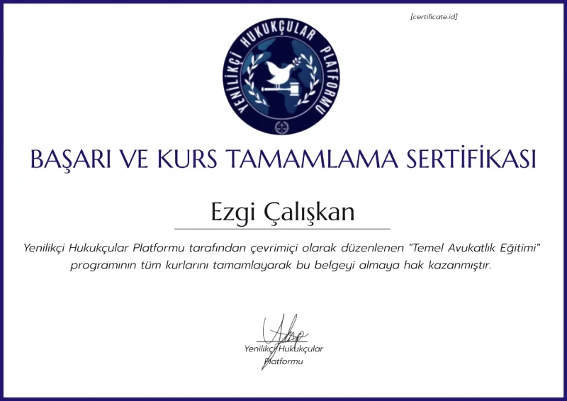 Mesleki eğitim sertifikası 3